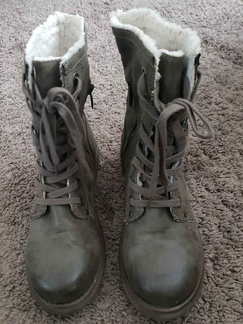 Roxy Lined Combat boots